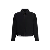 Casablanca Black Wool Full-Length Jacket